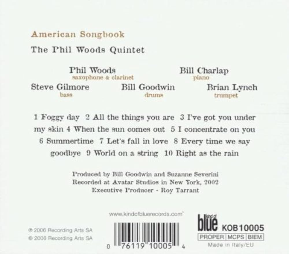 Phil Woods Quintet, Phil Woods, Cole Porter, George Gershwin
